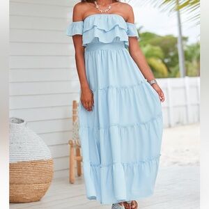 LASCANA
Tiered‎ Carmen Maxi Dress